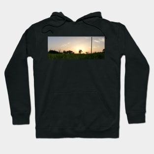 Sunset over the field Hoodie